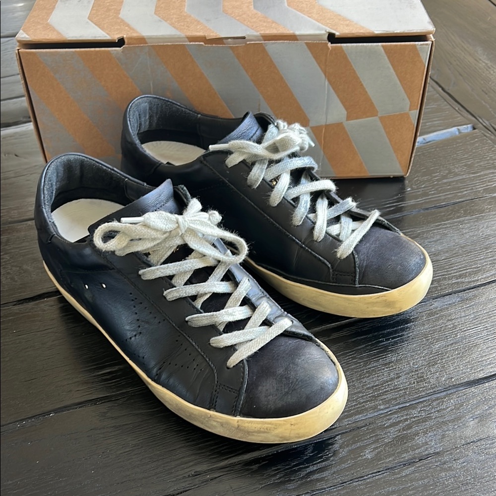Golden Goose sneakers superstar low top black leather 38